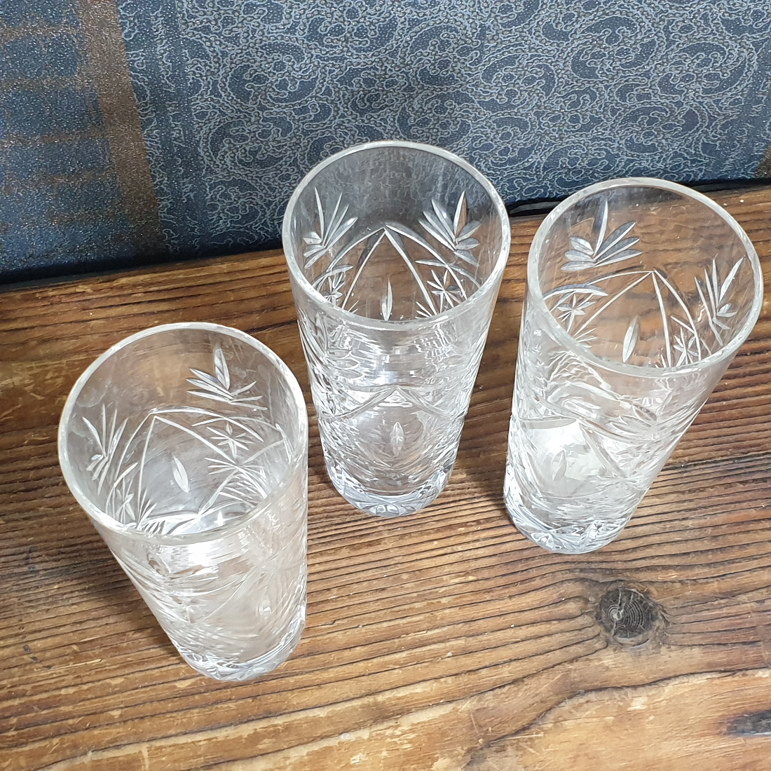 Три хрустальных стакана, цена за предмет. Картинка 6